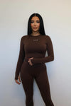 Elite Luxe Long Sleeve Chocolate