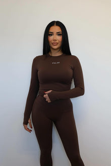  Elite Luxe Long Sleeve Chocolate