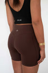 Elite Luxe Pocket Shorts Chocolate