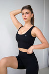 Elite Luxe Isla Crop Midnight